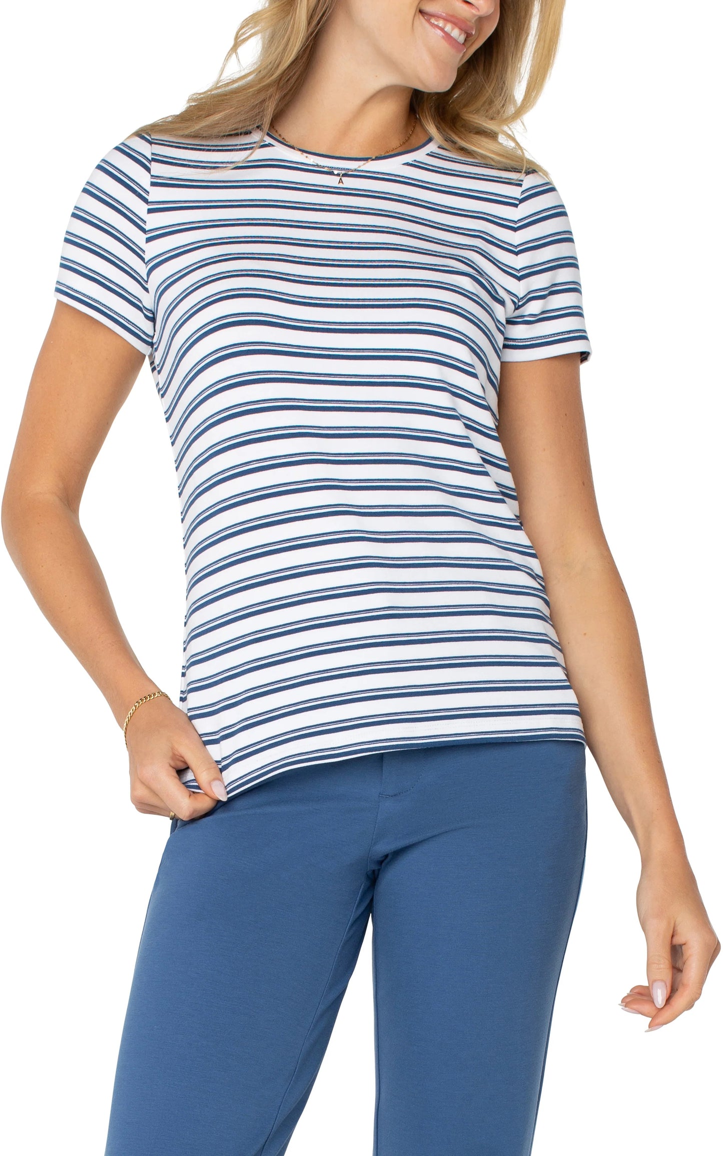 Shirt--Tee, Striped, Knit, 2 Colors (Liverpool LA)