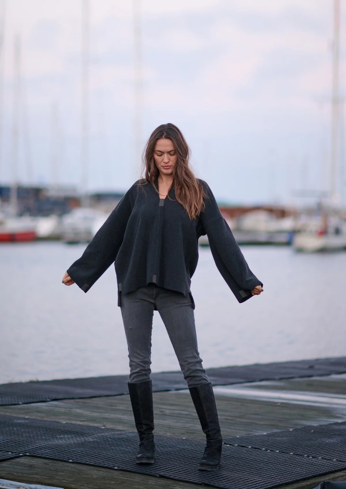 Pullover--Fleece, Soft Black (Henriette Steffensen)