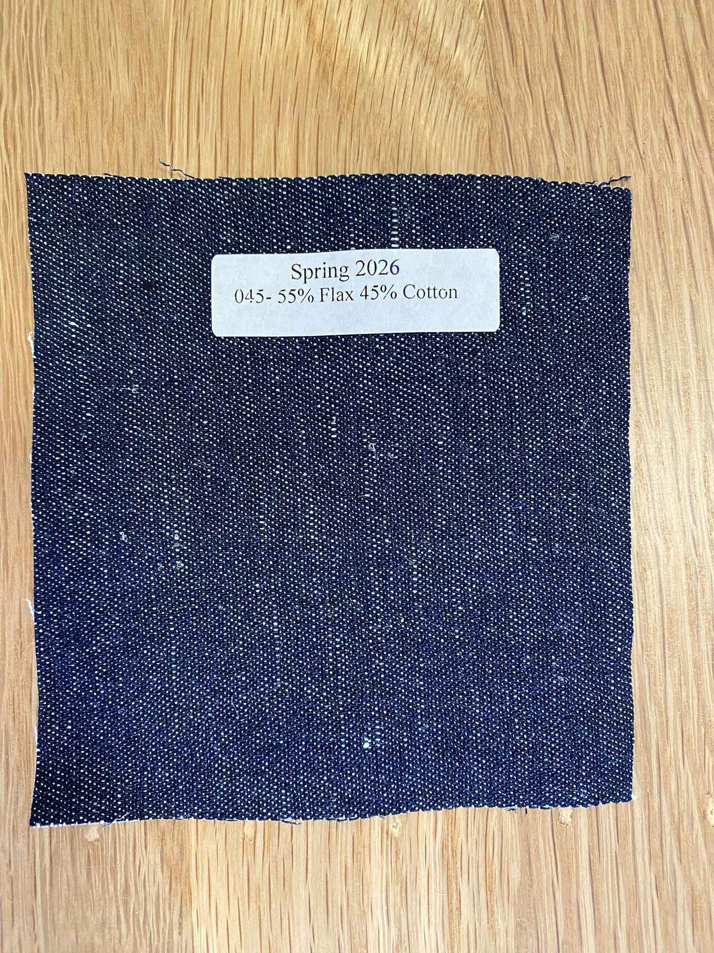 Shirt--"Easy"---CROP, 3/4 Sleeve, Flax-Denim (cut loose)