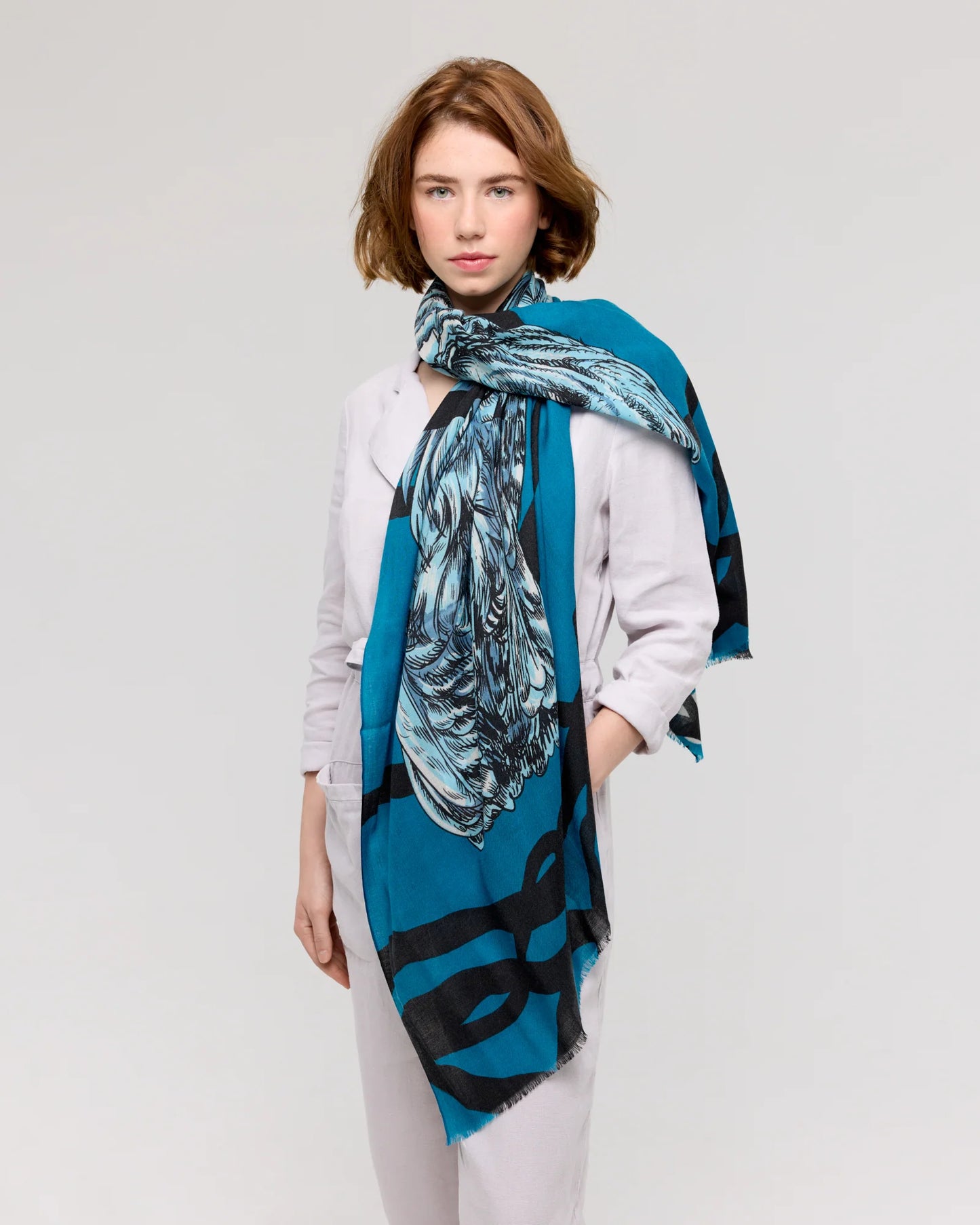 Scarf/shawl--Merino Wool, 5 Patterns (Princesee et Dragon)