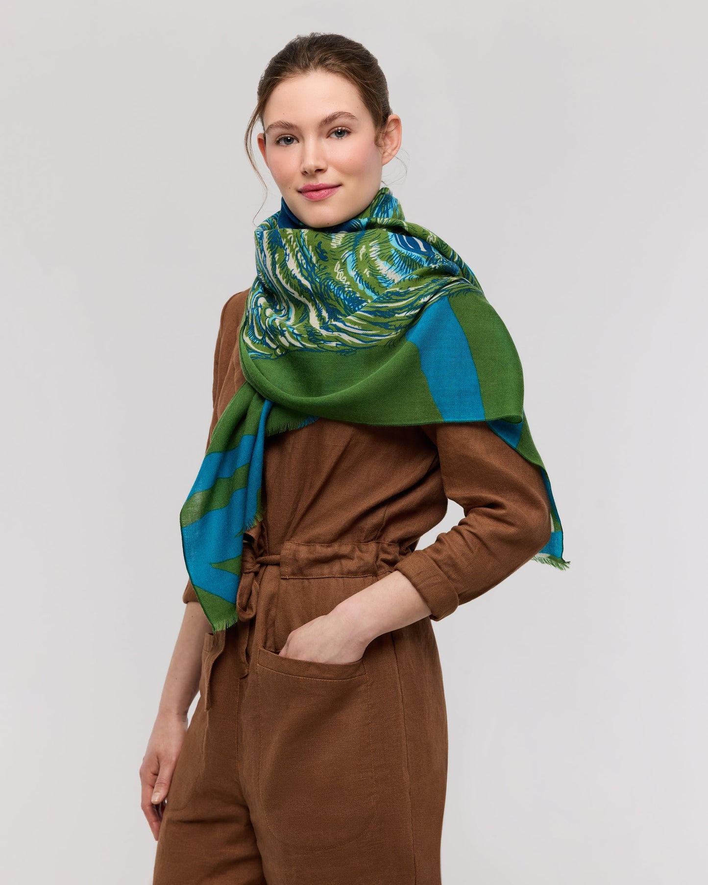 Scarf/shawl--Merino Wool, 5 Patterns (Princesee et Dragon)