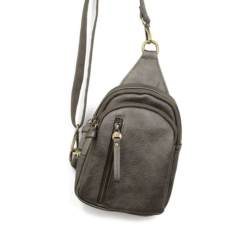 Crossbody--"Skylar", Vegan Leather, Many Colors (Joy Susan)