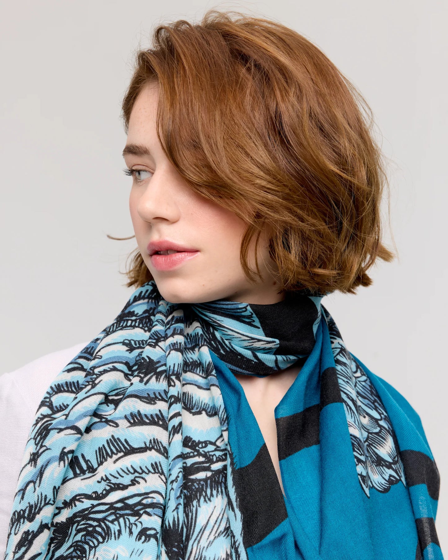 Scarf/shawl--Merino Wool, 5 Patterns (Princesee et Dragon)