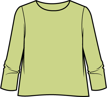 Sweater--"Shoreside", Long-Sleeved, Cotton, Aloe (Habitat)