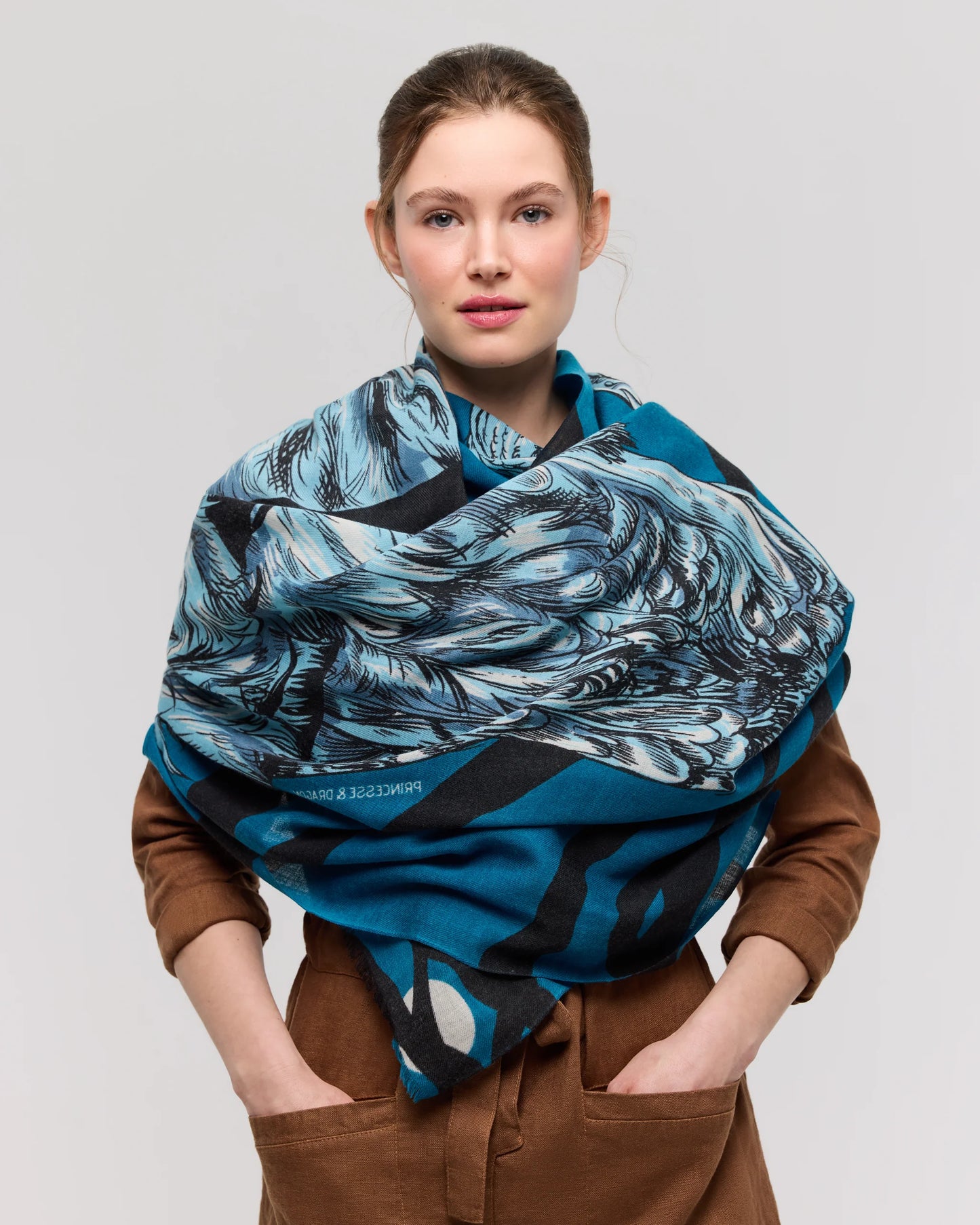 Scarf/shawl--Merino Wool, 5 Patterns (Princesee et Dragon)