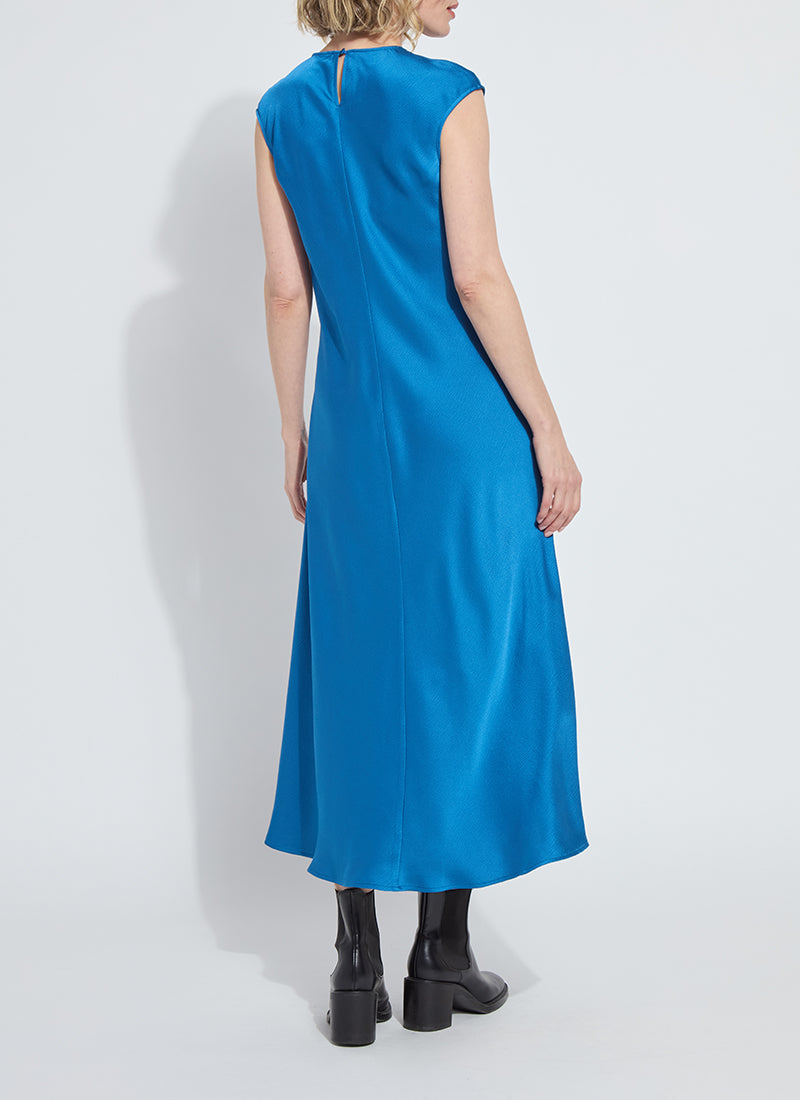 Dress--"Silvana", Bias cut, Espresso OR Sapphire (Lysee)