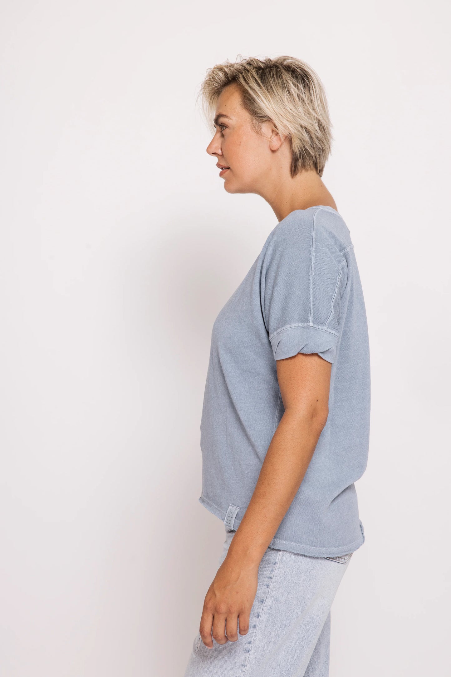 Shirt--"ZHrahel", Short Sleeved, Blue OR Taupe (Zhrill)