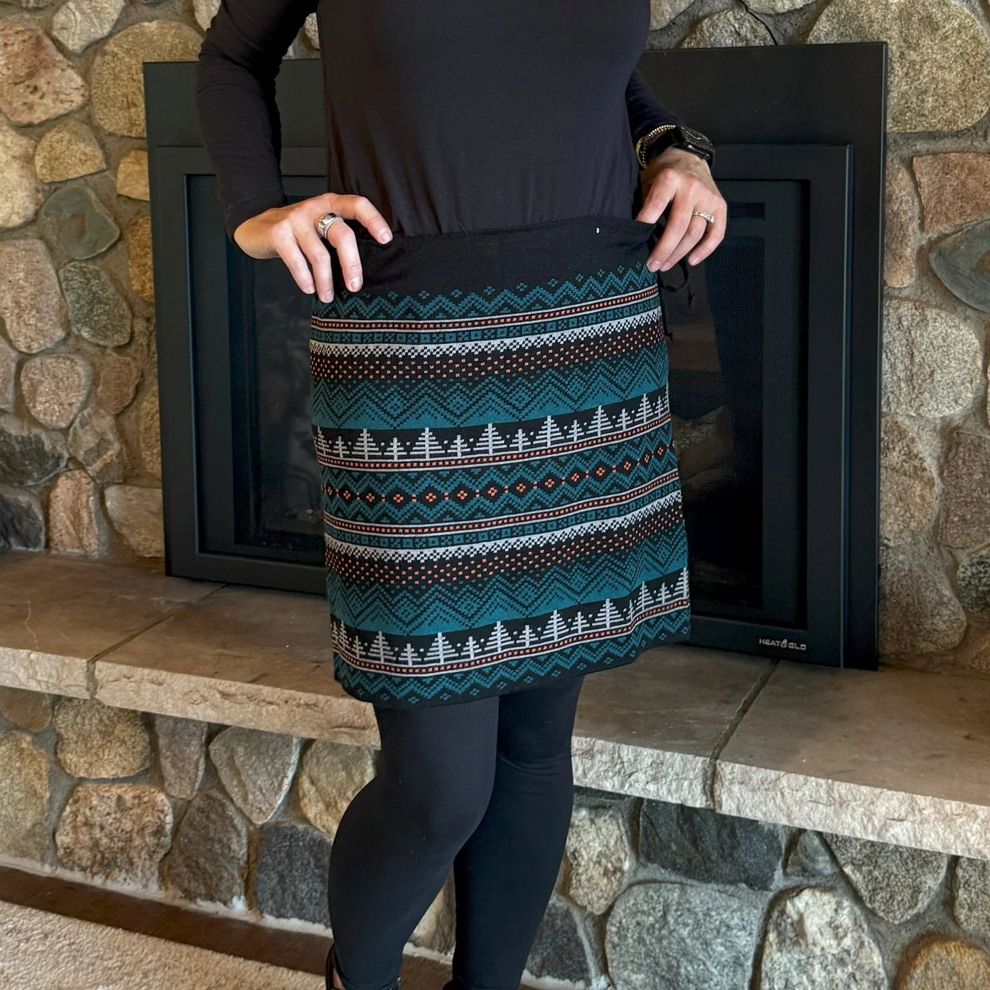 Skirt--Nordic, Merino Wool-Blend, 4 Patterns (Heim Made)