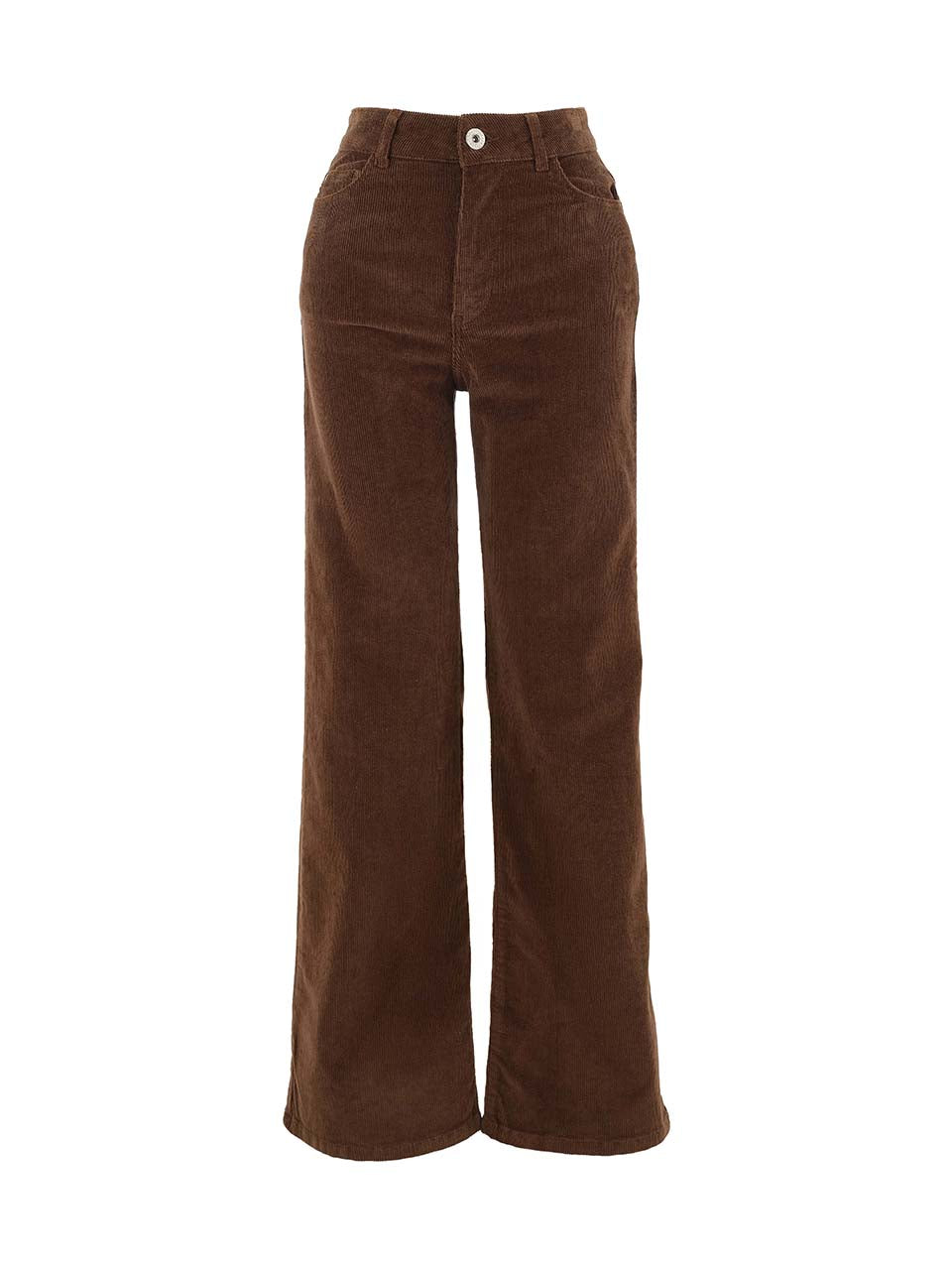 Pants-Wide Leg, Corduroy, Brown (Dolcezza)