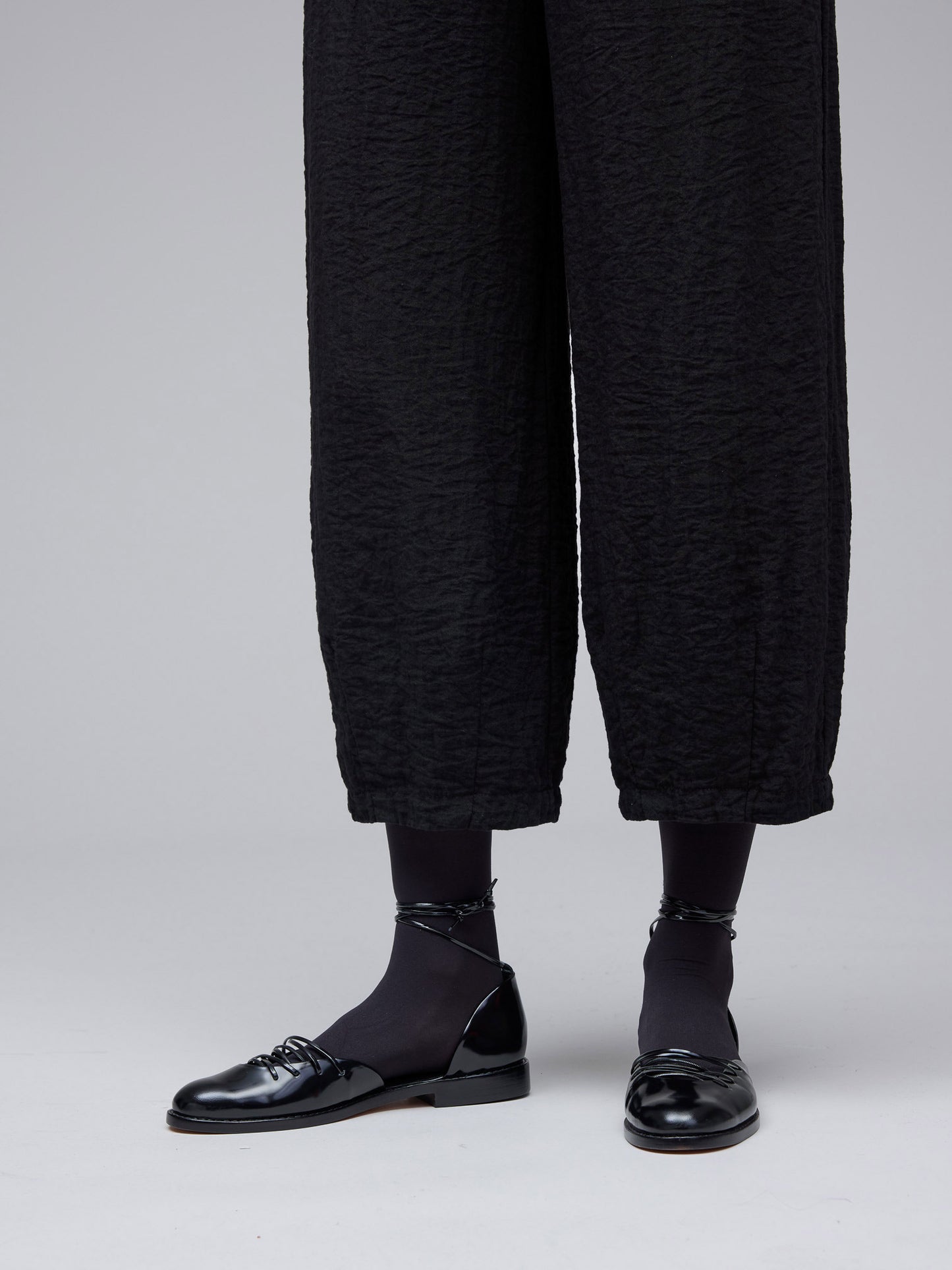 Pants--Cropped w/darts, Parachute, Cola OR Black (cut loose)