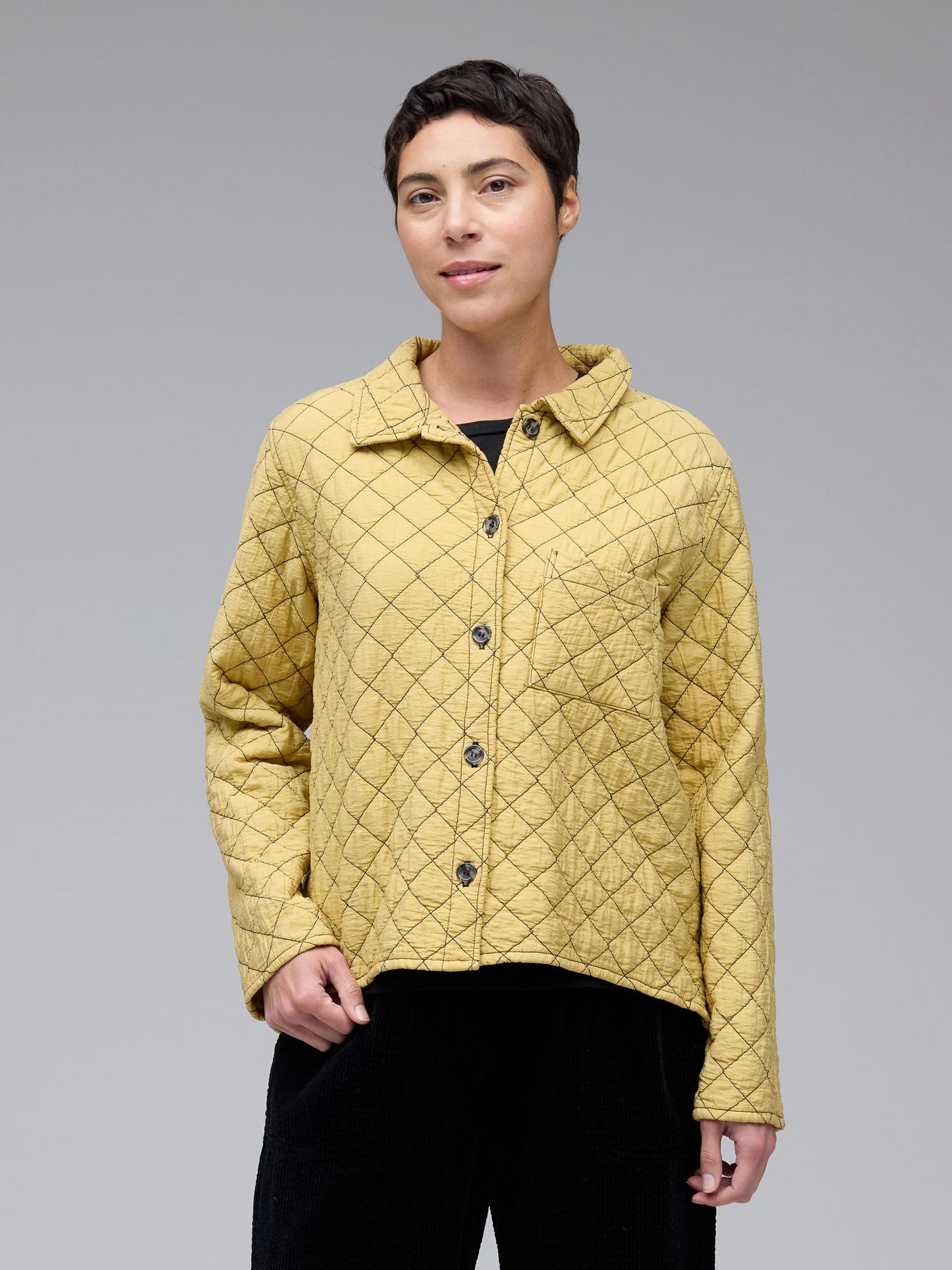 Coat--Quilted, Cropped, Tandoori OR Cognac (cut loose)