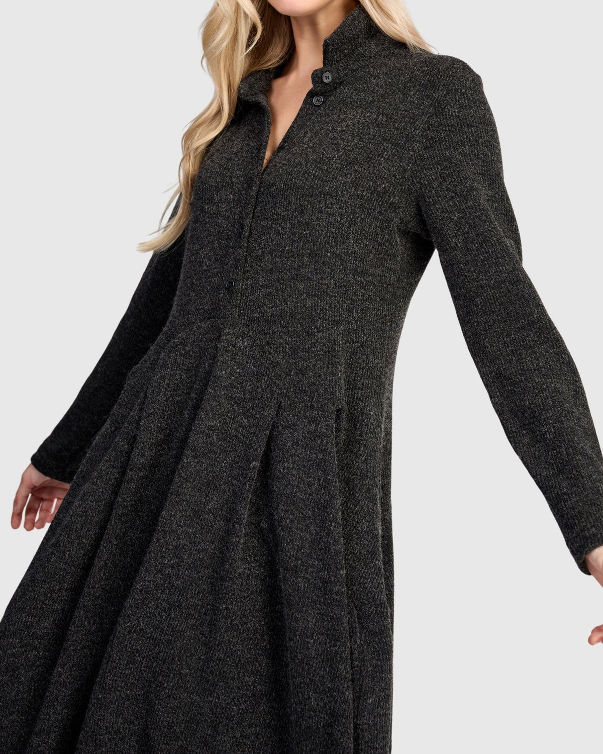 Dress--Long, Poly-Jersey, Shadow (Alembika)