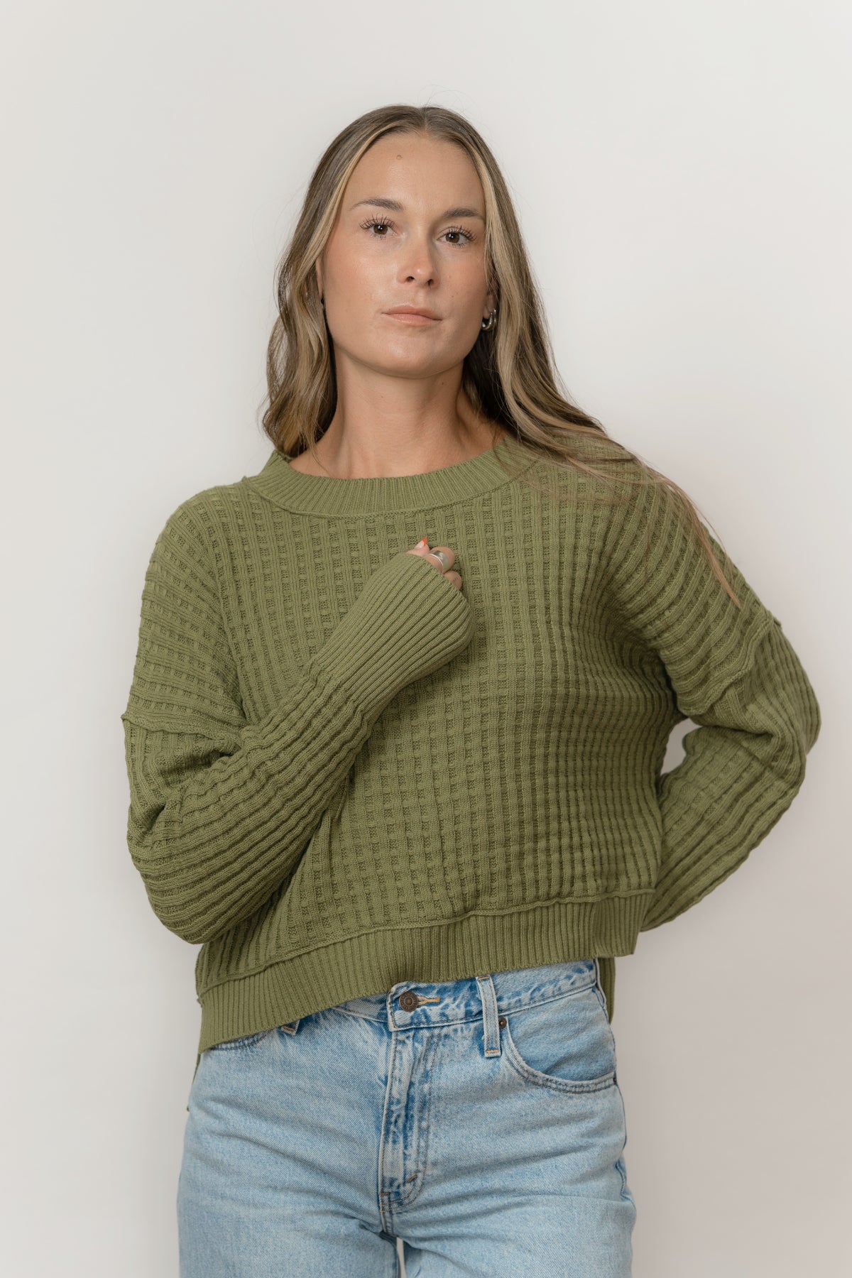 Sweater--"Sailing" Thyme (Echo Verde)