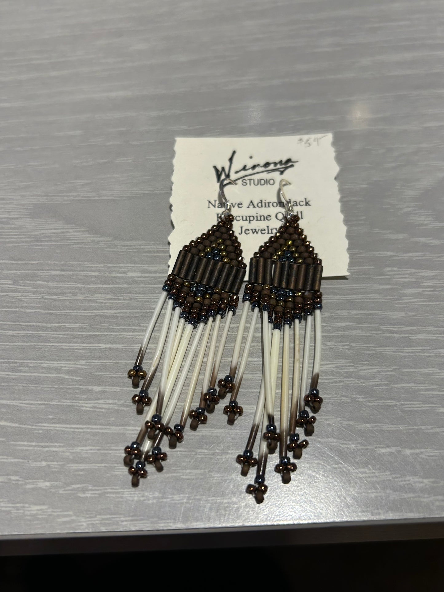 Earrings--Porcupine Quill, Dangle, MULTIPLES (Winona Studio)