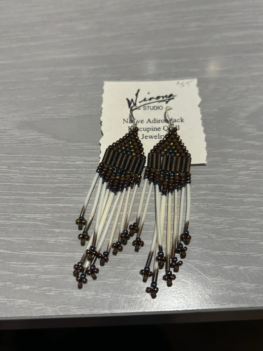 Earrings--Porcupine Quill, Dangle, MULTIPLES (Winona Studio)