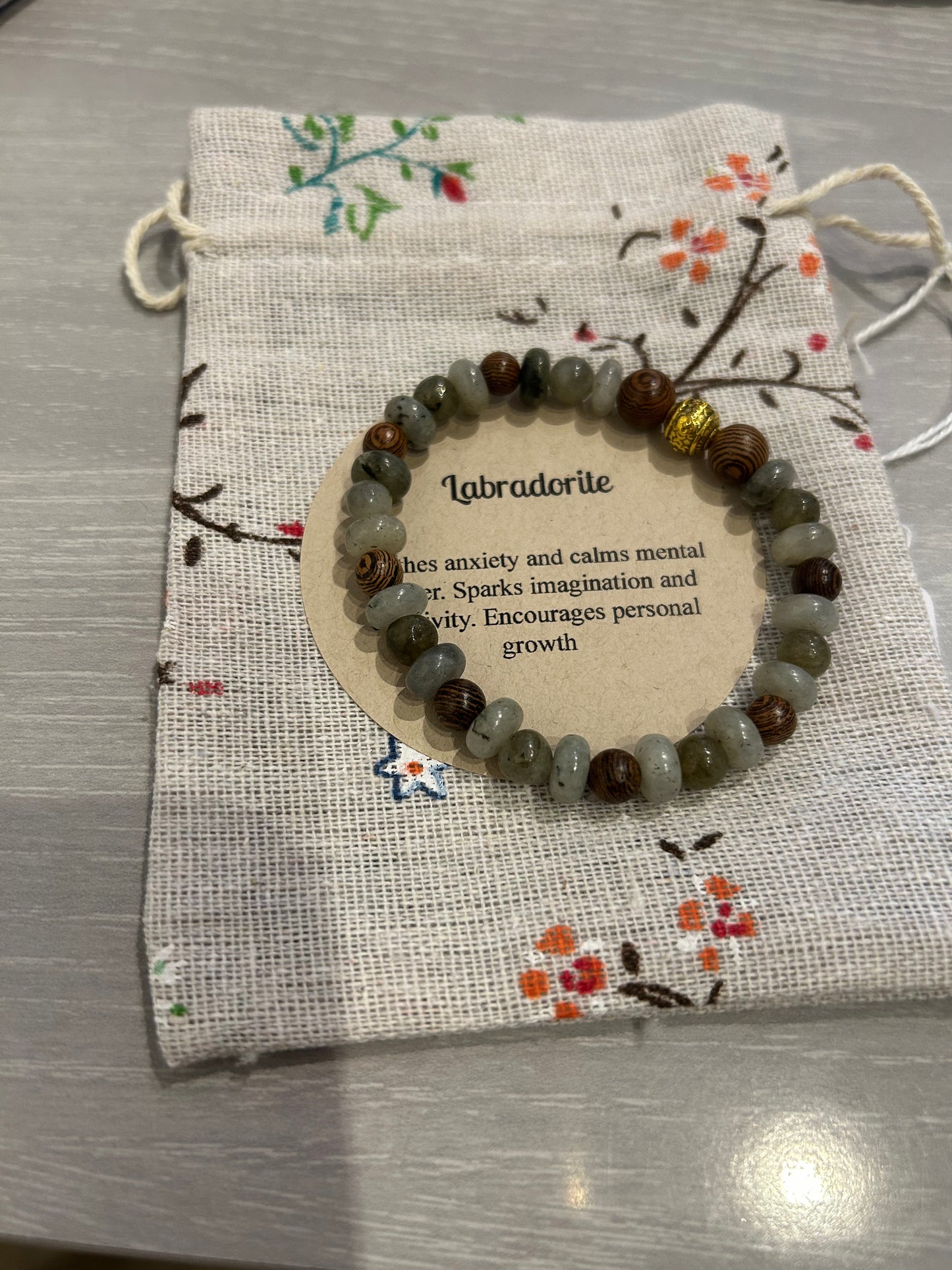 Bracelet--Labradorite (Sticks and Stones)