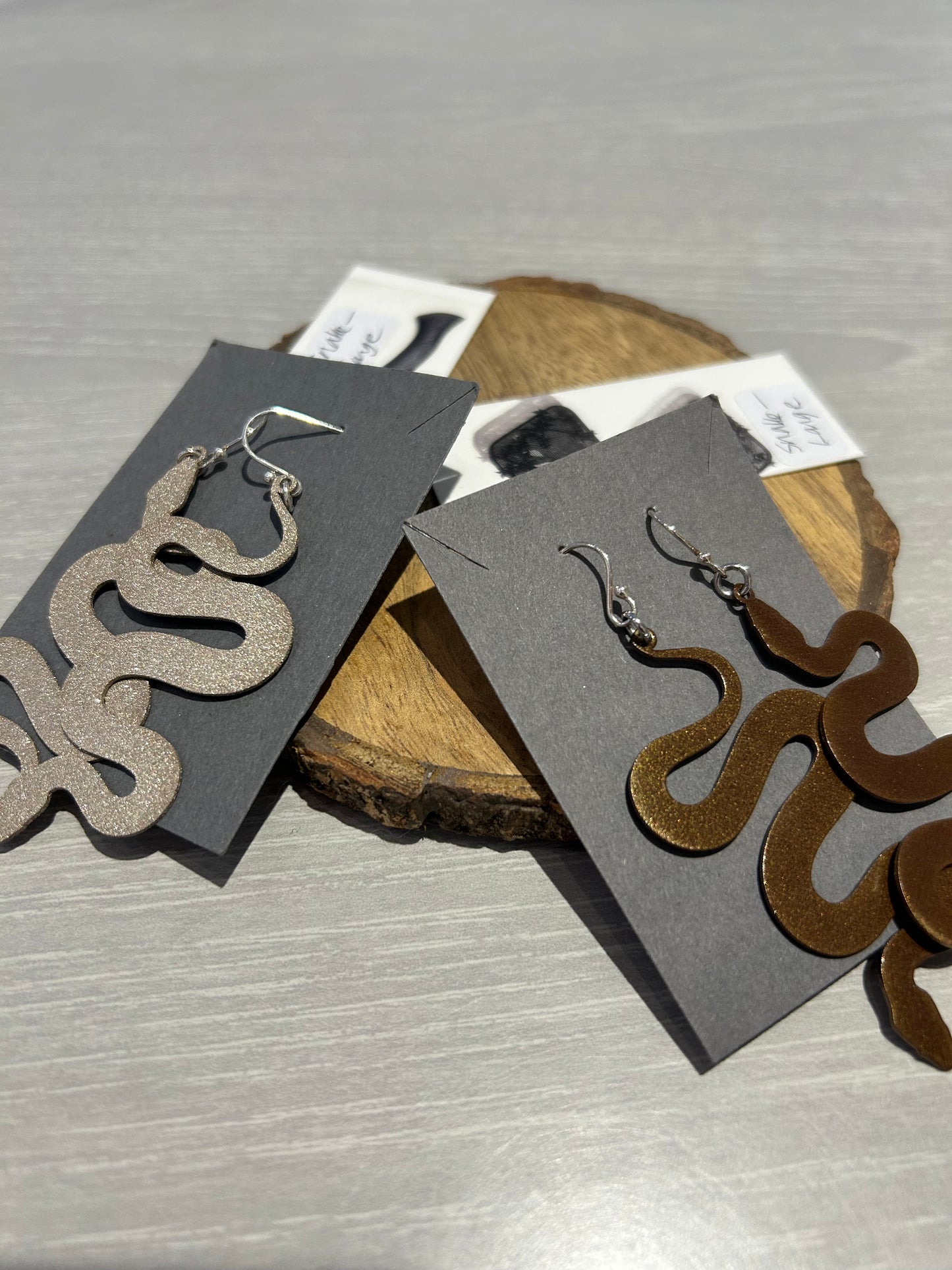 Earrings-Serpents, Steel--Several Colors (Margaret Jacobs)