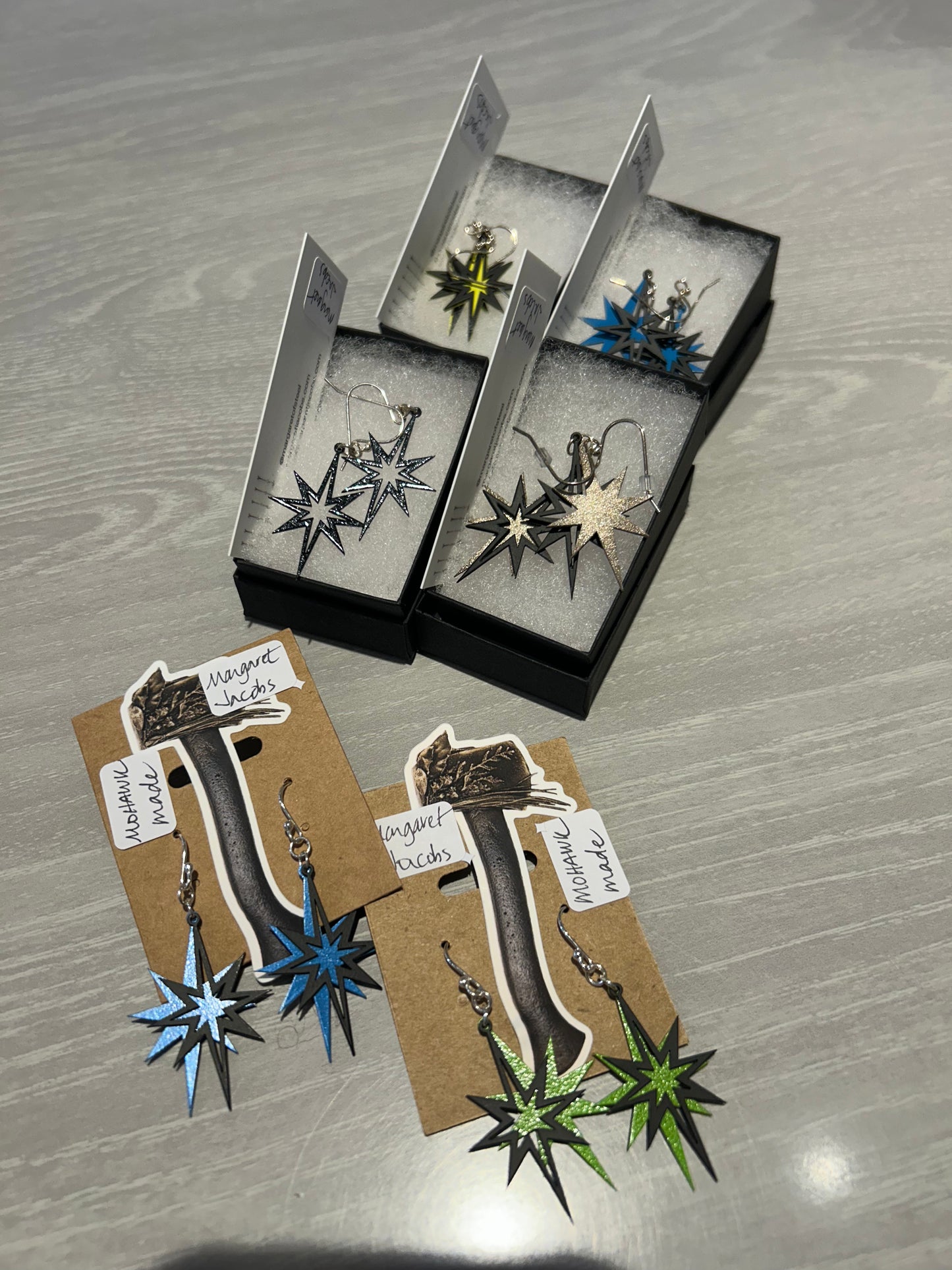 Earrings--North Star, Steel-Many Colors (Margaret Jacobs)