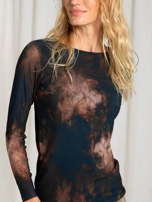 Top--Double-Layer--"Velvet Dye Earth", Long sleeved (AMB Designs)