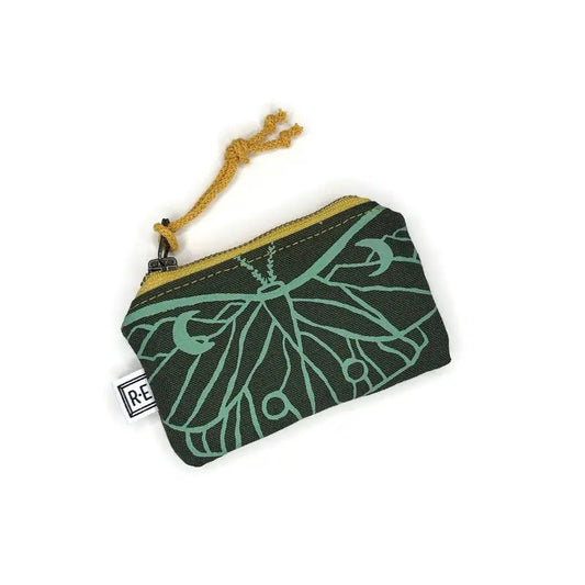 Pouch--Card, Mountain or Luna Moth, 4 Colors (Rachel Elise Studio)