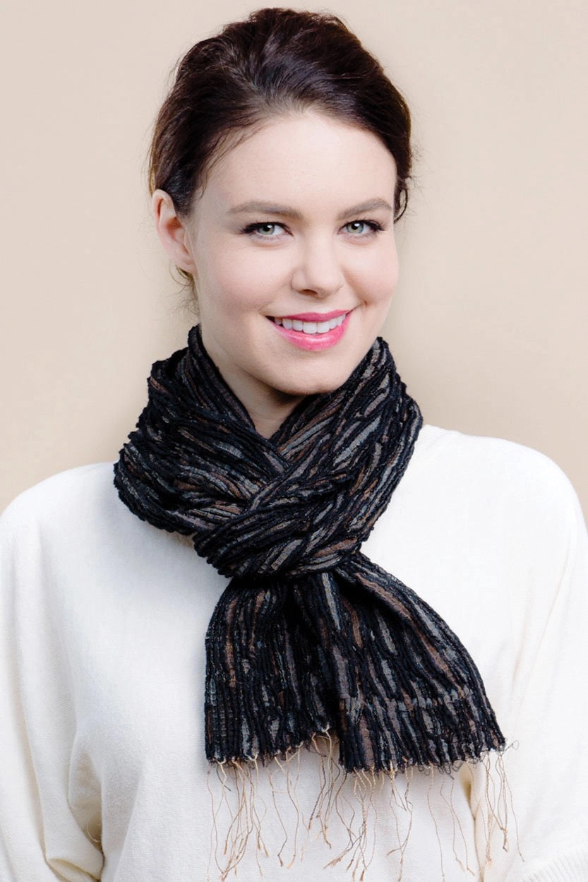 Scarf--"Revati", Wool-Silk, Many Colors (Sevya Handmade)