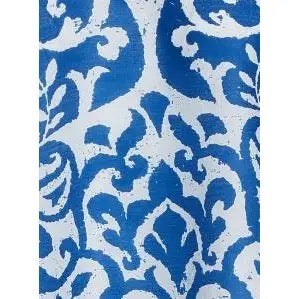 Tunic--Cotton, Batik, Floral, Mykonos Blue (KikiSol)