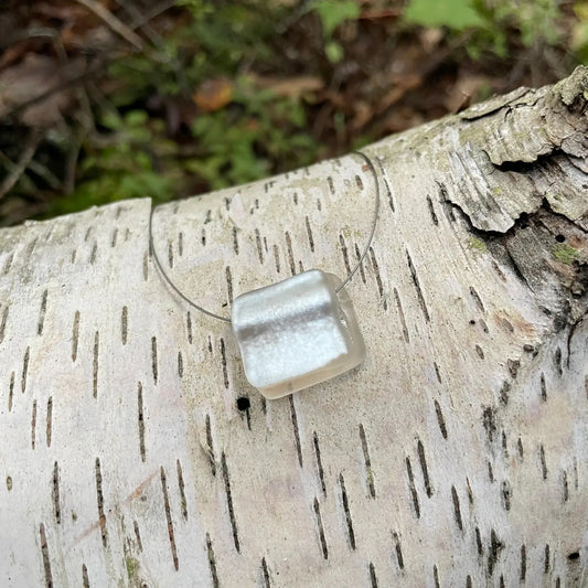 Necklace--Chocker, Glass, Silver (Windhorse Arts)