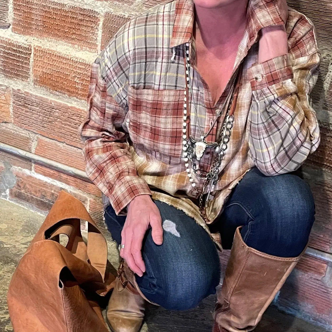 Shirt--"Patchwork", Plaid, Flannel, 2 Versions (Bohemian Grace / Grace & Grit Living)