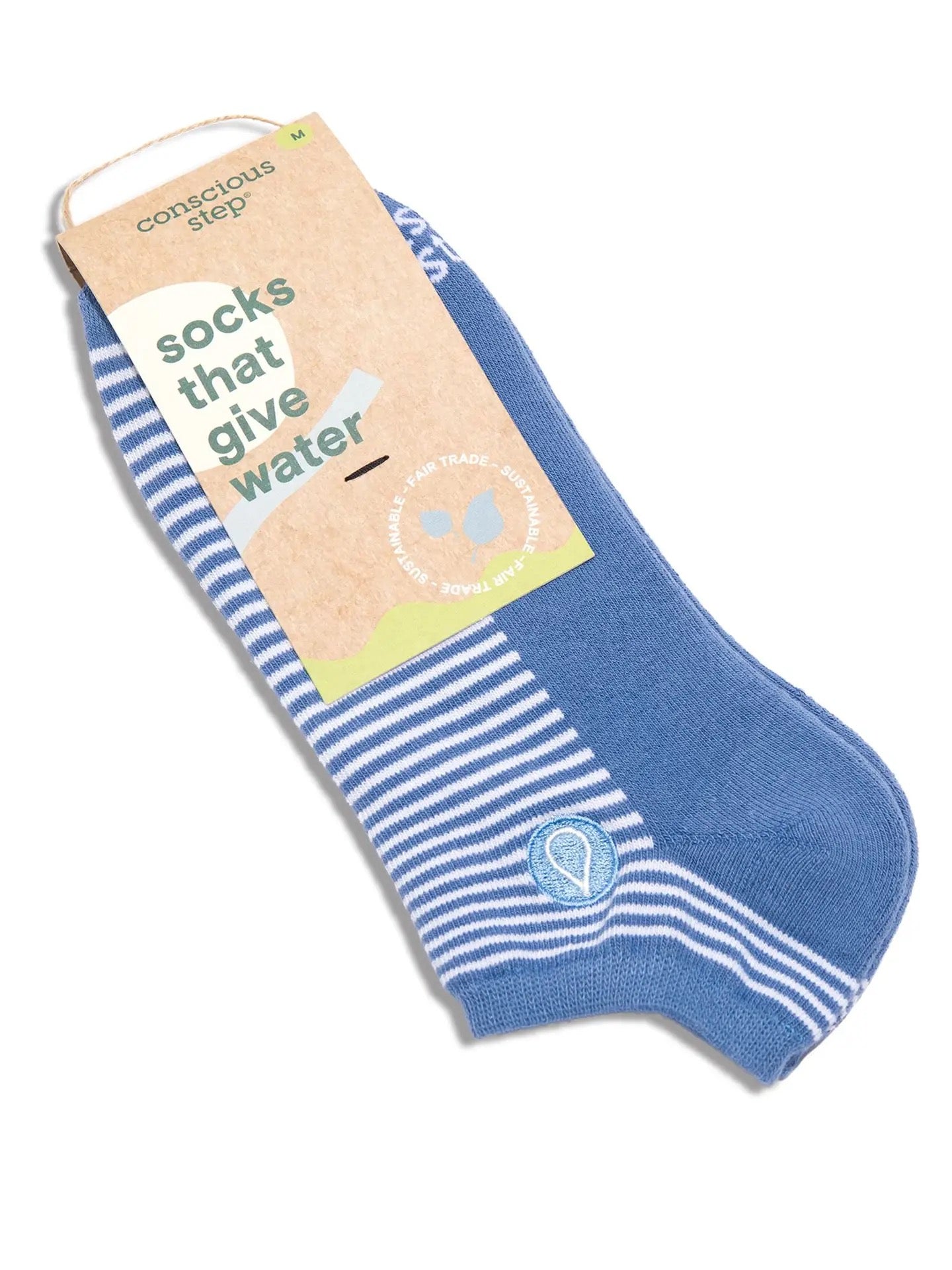 Conscious Steps--"Socks that Give Water" (1 Pattern; 2 Sizes)