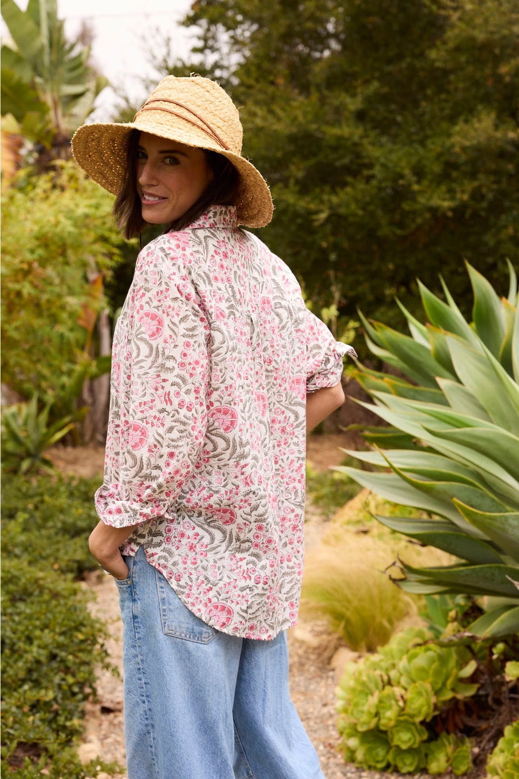 Blouse--"Good Boyfriend", Cotton, Bristol Floral (and for Good)