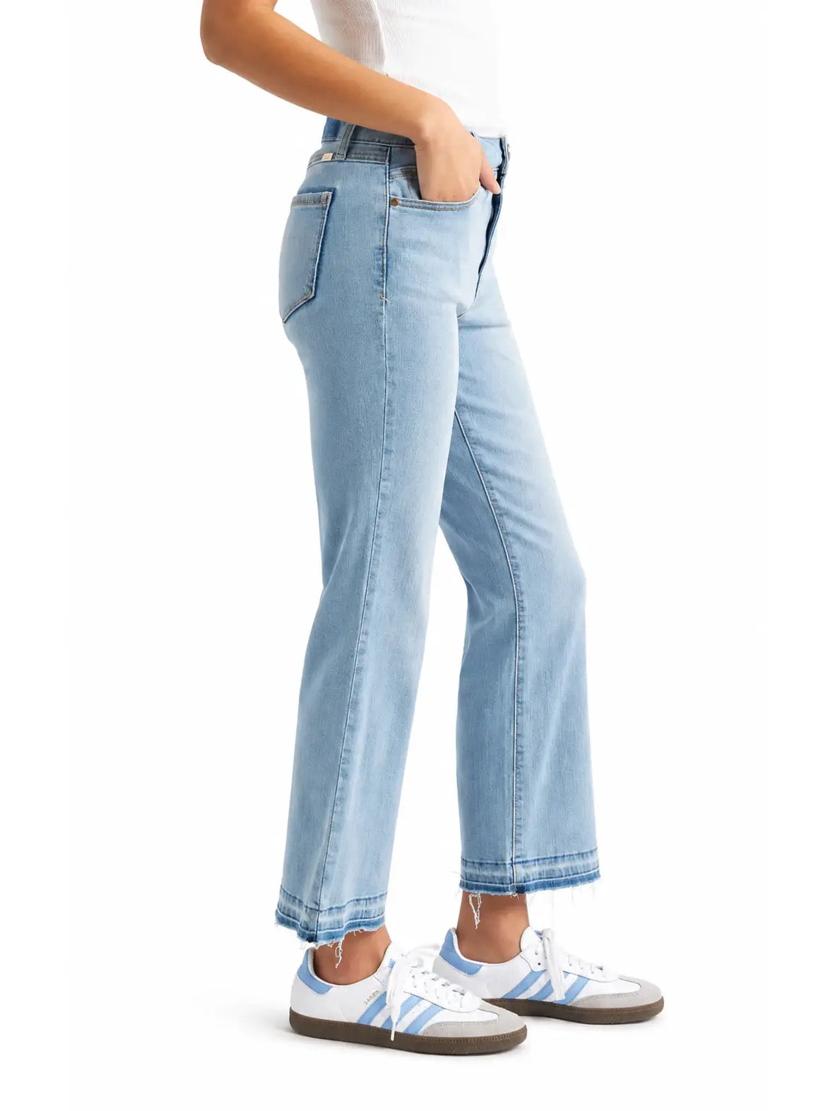 Pants--Denim, Mini Boot Cut, Mid Rise, Released Hem, "Harmony" (1822 Denim)