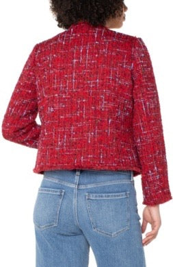 Jacket--Boucle, Multi Red (Liverpool LA)