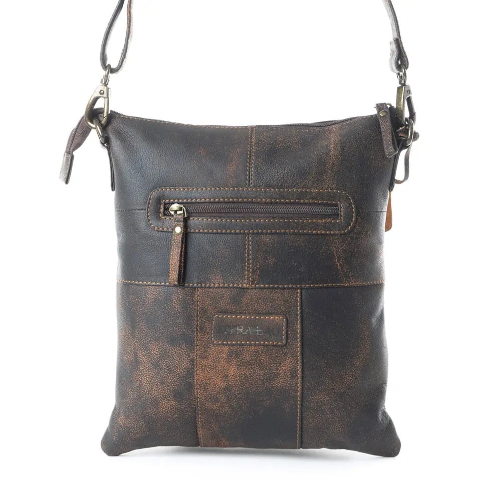 Bag--"Montana Peak", Crossbody, Leather, Brown (Myra Bag) (Copy)