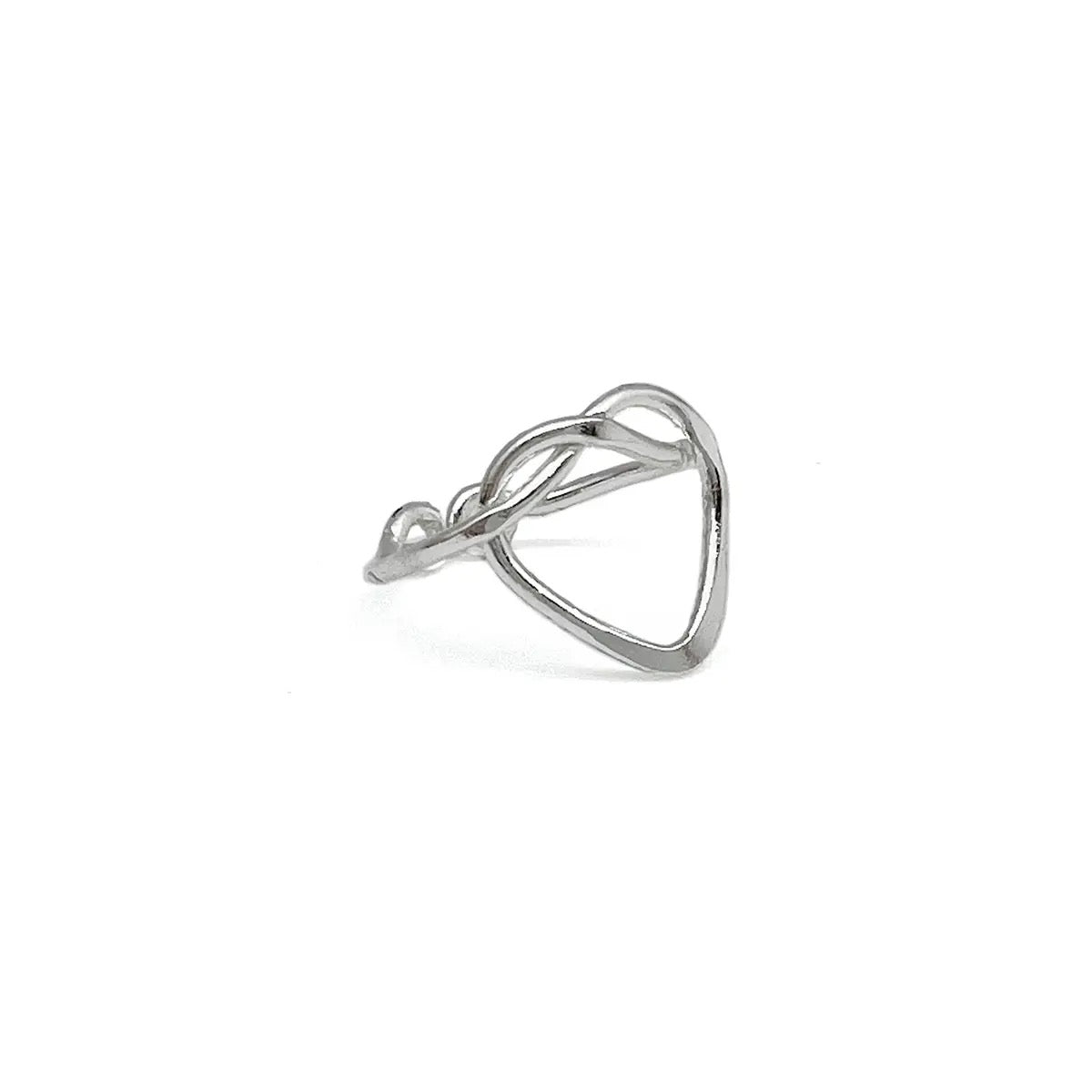 Ring--Wire, Adjustable, Silver-Plated Brass, 2 Pattterns (Anju)