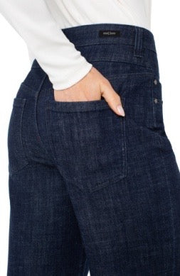 Jeans--"Stride", Wide, High-Rise, Indigo Rinse (Liverpool LA)