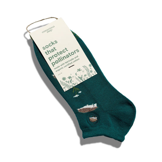 Socks--"Protect Pollinators", 2 patterns (Conscious Steps)