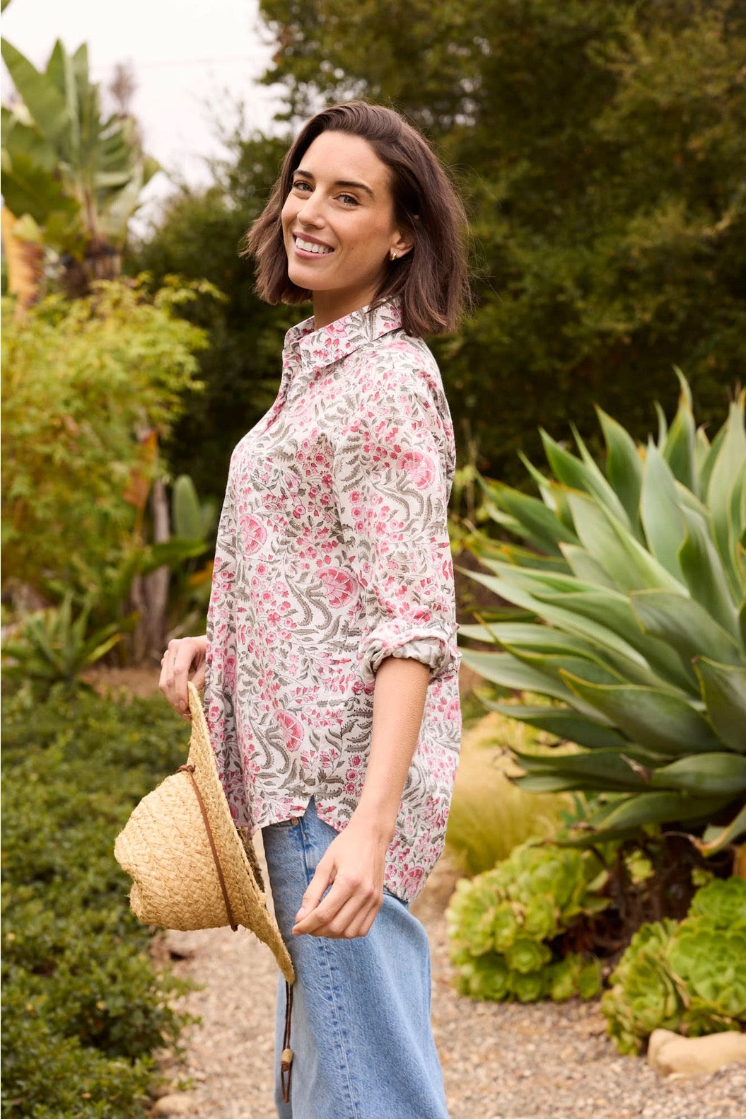 Blouse--"Good Boyfriend", Cotton, Bristol Floral (and for Good)