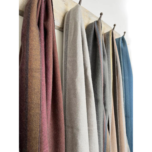 Scarf--Alpaca (Baby), Striped, 4 Colorways (Shupaca Alpaca)