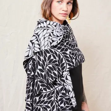Shawl/Wrap--"Olive Branch", Cotton, Many Colors (Liamolly)