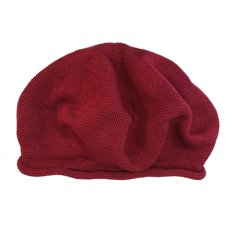 Hat--Beret, Pima Cotton OR Alpaca, Many Colors (Little Journeys Chicago)