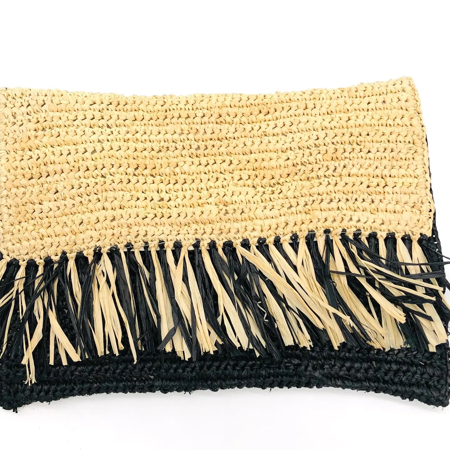 Clutch--Raffia, Striped or Fringe, Many Colors (Shebobo)