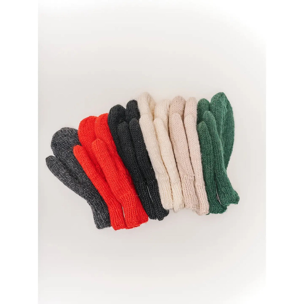 Mittens--Wool, Cable, Solid-- 4 Colors (WIndhorse Trading Co)