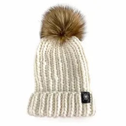 Hat--Folded Brim with Faux-Fur Pom, Many Colors (Nickichicki)