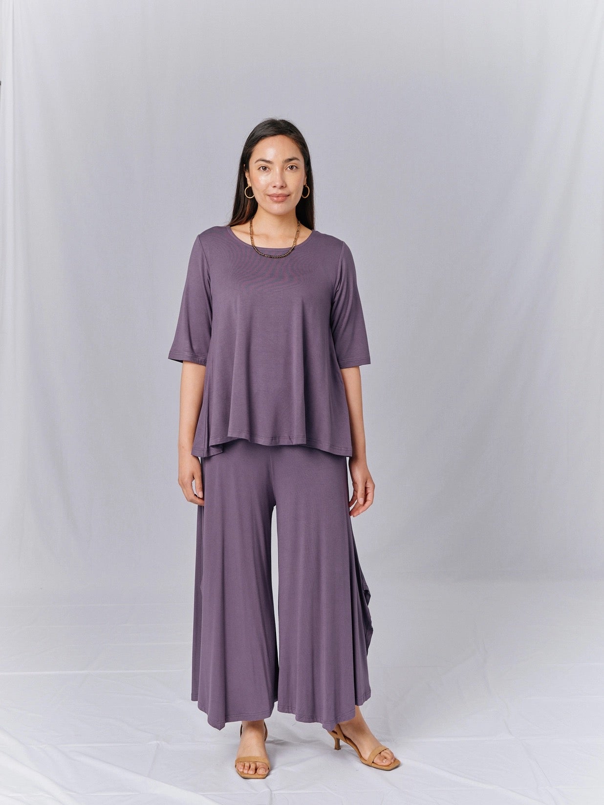 Top--"Maya", 3/4 Sleeve, 3 Colors (Windhorse Trading Co.)