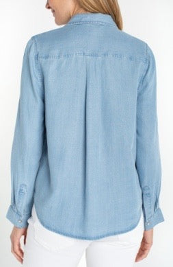 Shirt--Chambray, Pockets, Mailbu Light (Liverpool LA)