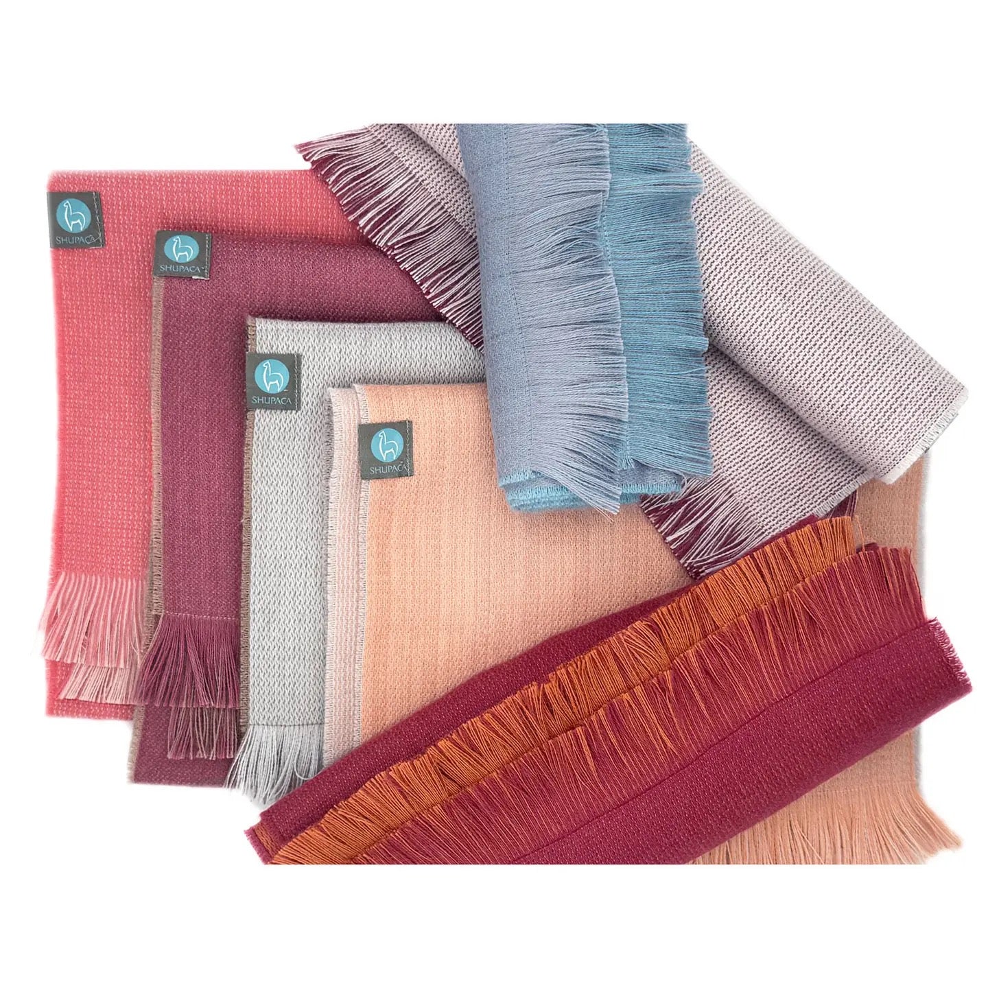 Scarf--Alpaca, Reversible, 5 Color Combinations (Shupaca Alpaca)