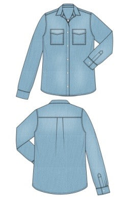 Shirt--Chambray, Pockets, Mailbu Light (Liverpool LA)