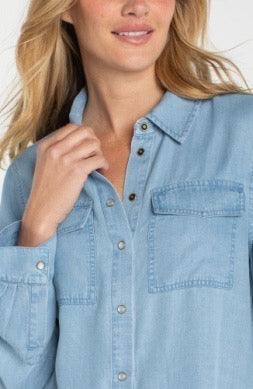 Shirt--Chambray, Pockets, Mailbu Light (Liverpool LA)