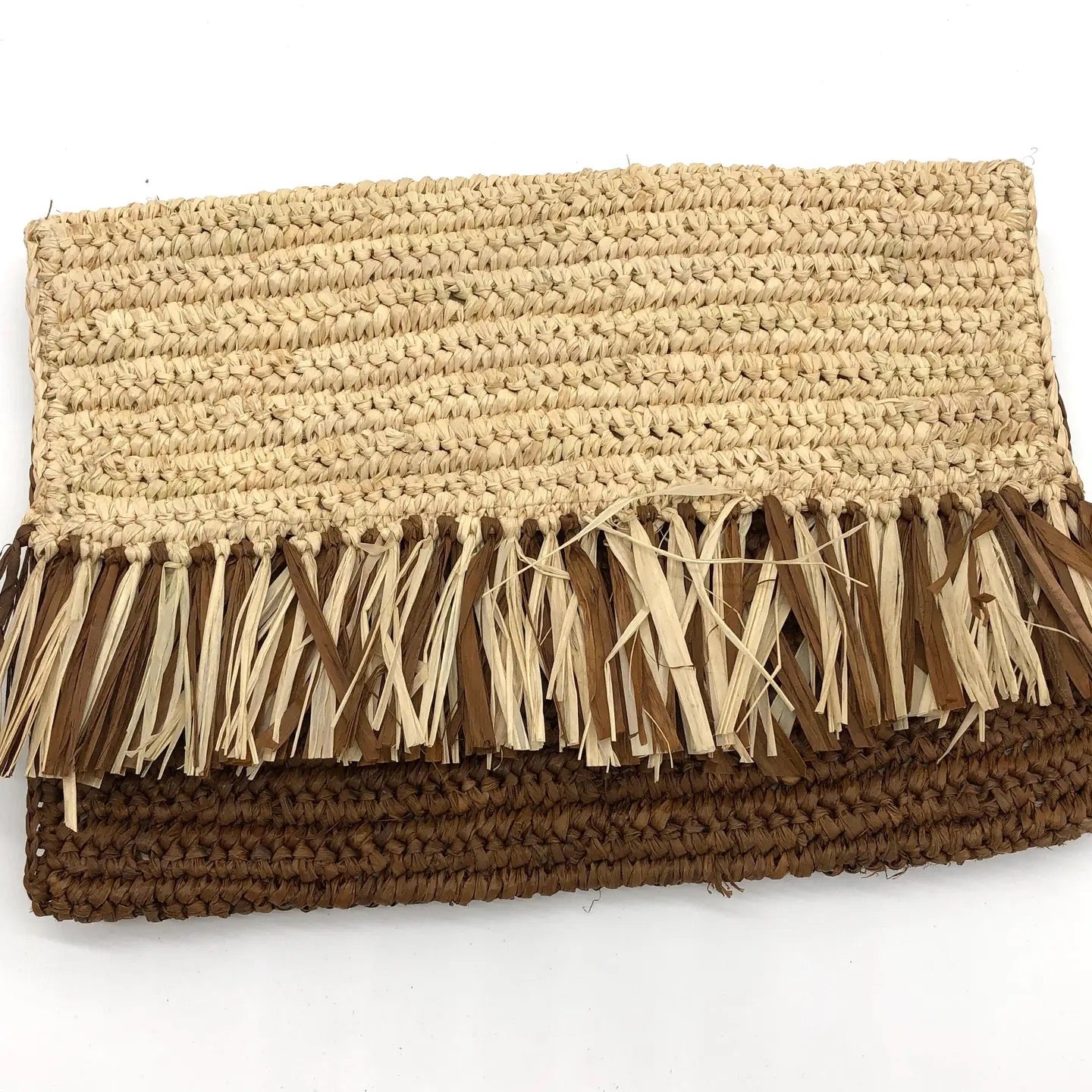 Clutch--Raffia, Striped or Fringe, Many Colors (Shebobo)