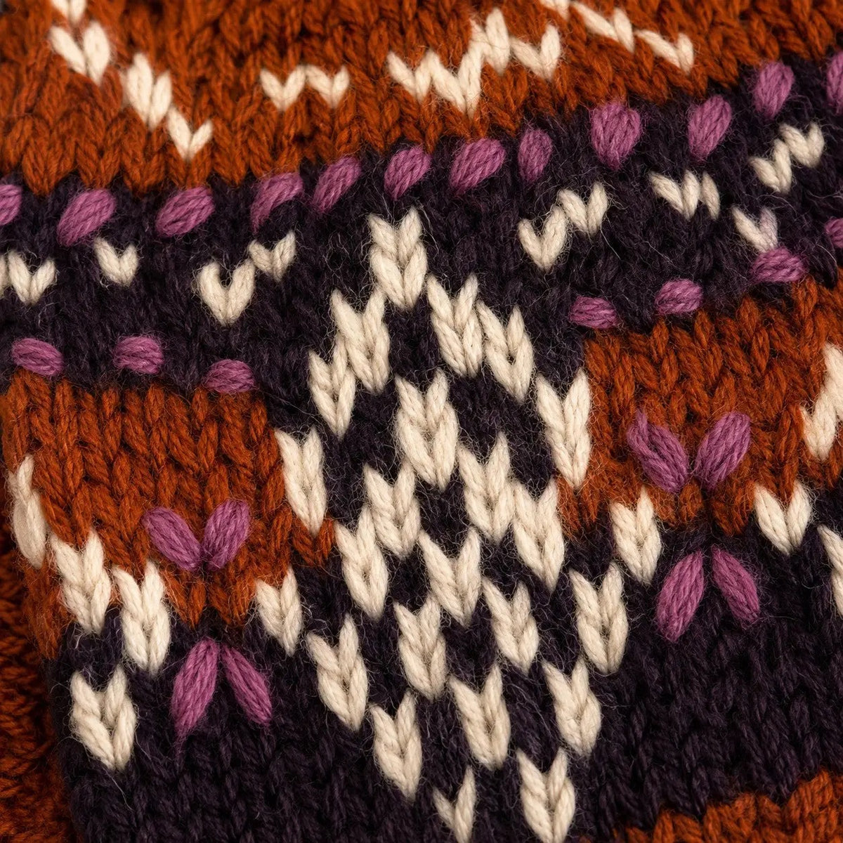 Mittens--"Alpine", Wool--Rust (By Many Hands) (Copy)